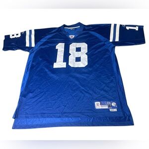 Reebok Men Indianapolis Colts Peyton Manning Home Jersey Sz 2XL